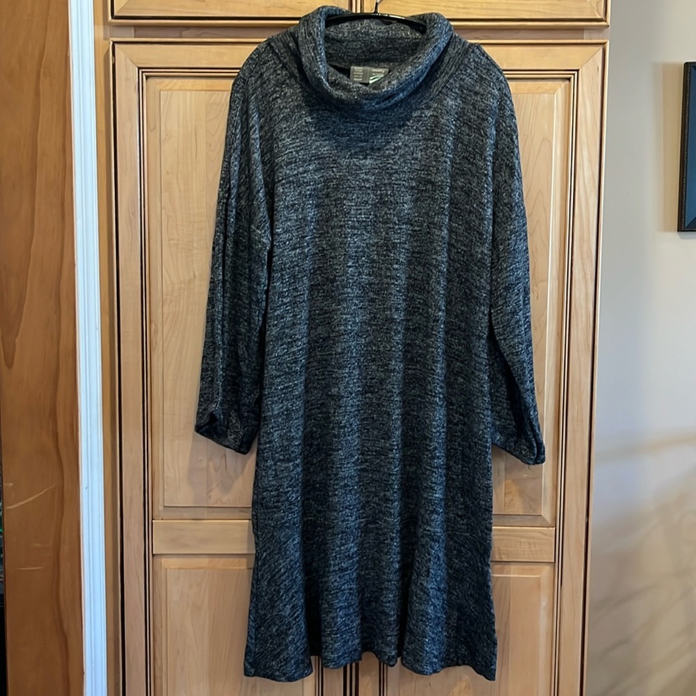 Anthropology Gray Turtleneck Short dress